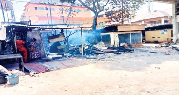Shops Owners count losses as fire grit Anambra shops