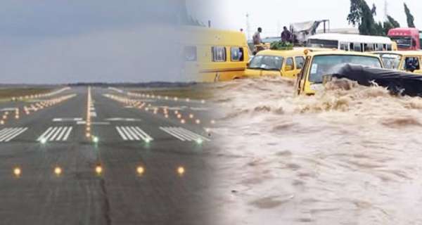 Heavy rainfall: Planes may overshoot runways, bridges washed off, FG warns