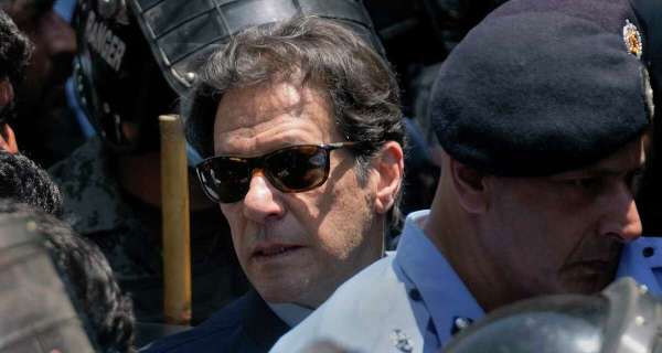 Imran Khan leaves court after being granted bail